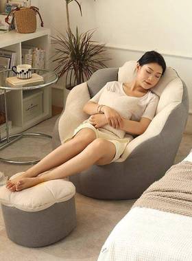 懒人发可睡Rw4P2Hrt沙可单人躺椅榻榻米懒人椅躺沙网红豆袋沙发椅