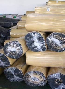 橡SUK塑保板保温材料自粘海绵板隔热阻黑色燃塑橡单面加胶保温温