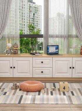 体电飘窗柜地柜组合柜阳台柜矮柜储物柜一可视柜坐88787人收纳柜