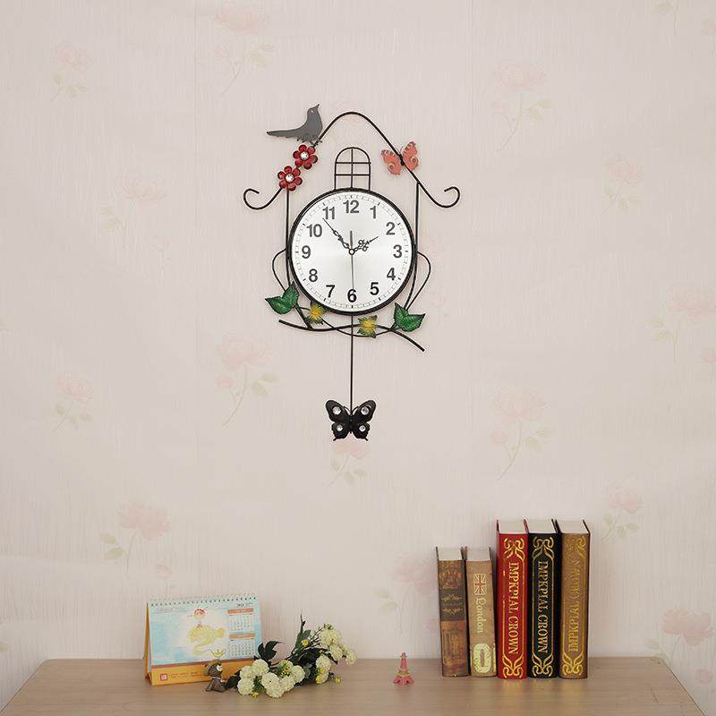 钟轻奢QIB时挂尚简约客厅钟表个创性现意装饰时钟挂墙代家用挂表