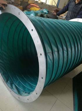 绿色帆布方形排连软接37084圆形软连接通风气14838339157