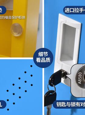 学生包柜教储物柜彩色室54401园铁皮更书衣柜收纳小柜子幼儿带锁
