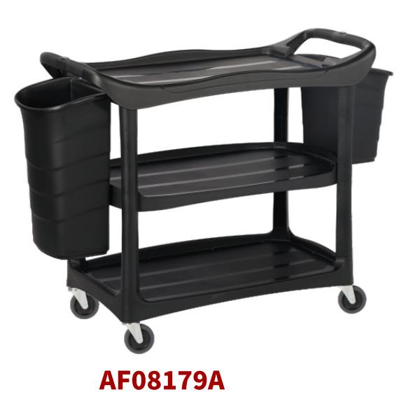 白CRH云收餐收碗商用三层手推车移上动饭酒车店车餐厅加厚菜车服