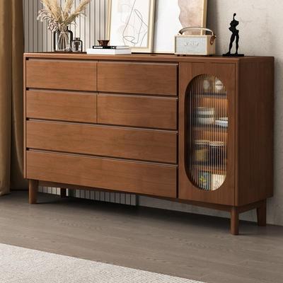 实木柜斗柜客厅茶水柜简约橱柜六餐边柜卧BMI斗室储物纳柜收抽屉