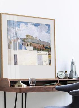 画斯罗皮斯名画小众艺术卡纸装48331饰画方客厅画正形餐厅挂卧室