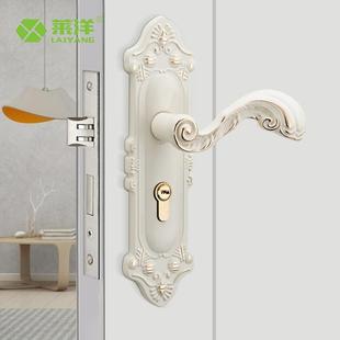 欧式 L01 室内静房音门锁械执手门锁实机木门锁通型锌合金把手GX11