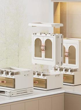 厨多功能调味台面32939柜可折叠调房料瓶置架厨用具收纳箱收纳物