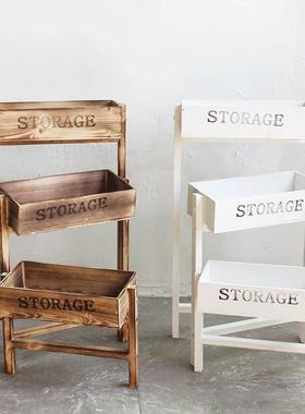 实院阳台折叠花架户庭装饰摆件植53450物角架子创意家居橱窗摆设