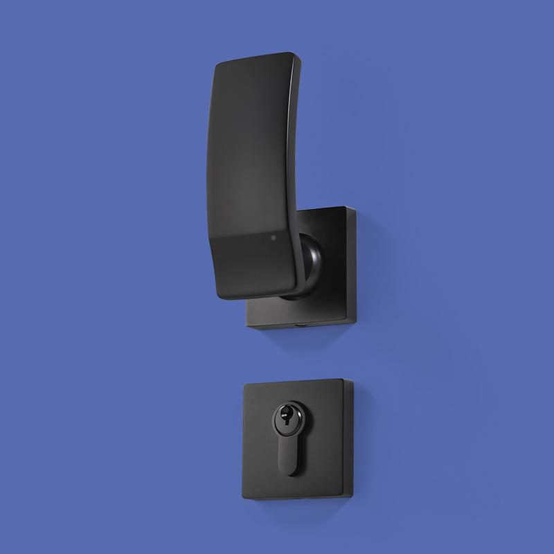 按压推直分体门卧室室内门把手现锁代门锁静音CI前后平家推用木门