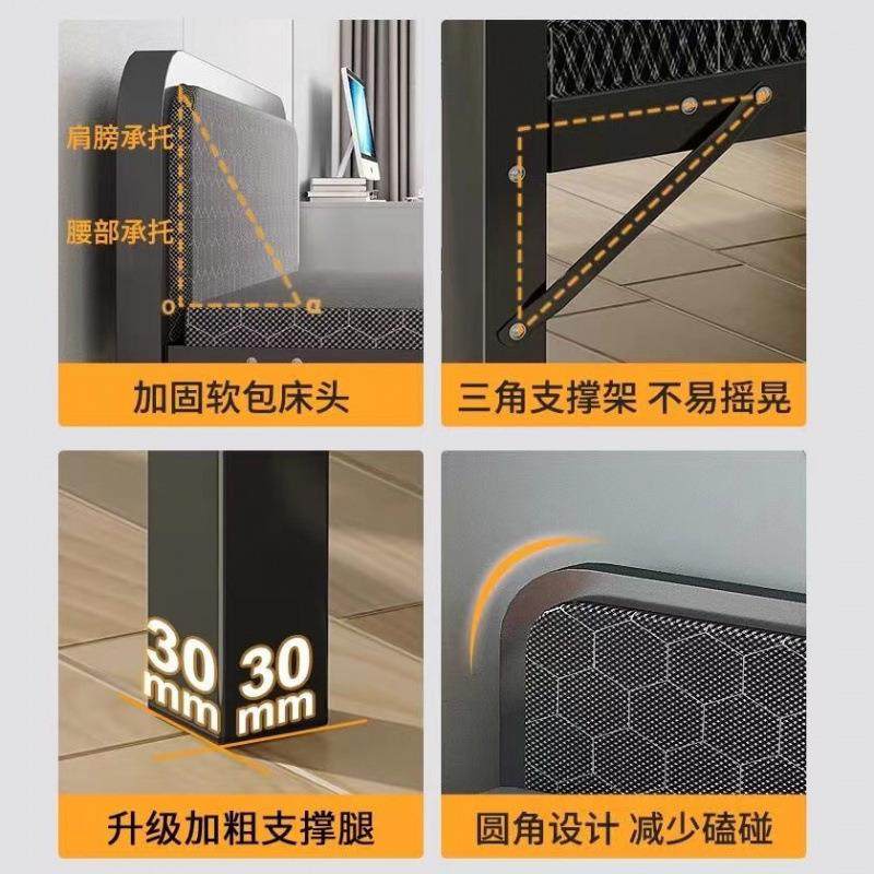 折叠单人床办公室出租屋家睡午留用装宿免安不占地成人陪护如忆家