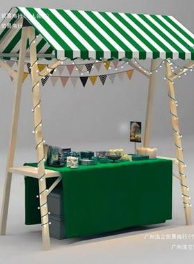 售货摆摊摊市位活木动车市集CXO移夜动质车市集小地摊棚架货架展