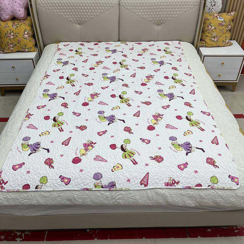 儿全棉盖被单2OPS88465024夏季棉夹棉新款卡件通花卉学生宿舍纯童