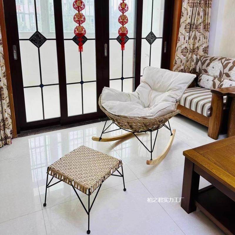 人摇摇椅家用龙椅藤编椅户懒外14331休厅闲客单人椅沙发摇椅虾大