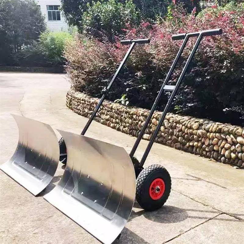 胶式轮人工除雪铲方便省力ORM铲人工除雪简易用单人工除雪铲