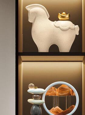 AL101234沙画摆件厅视流柜客酒柜玄关轻奢电装饰品办公室