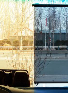 大货车遮阳伸缩式窗帘前挡风玻璃防晒热膜电70031动三车四轮隔透