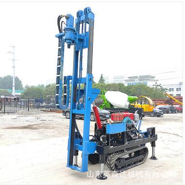 履光伏钻孔机茶山地螺旋拧地钉桩机厂带英森71150达园小型拧光伏