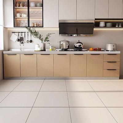 不锈钢橱柜简易厨用厨房出租房橱灶台水JUQ槽柜储物柜柜柜万家腾