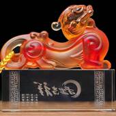 琉璃HLM貔貅酒摆件工艺品送财聚商务礼玄关客厅柜装 饰摆件