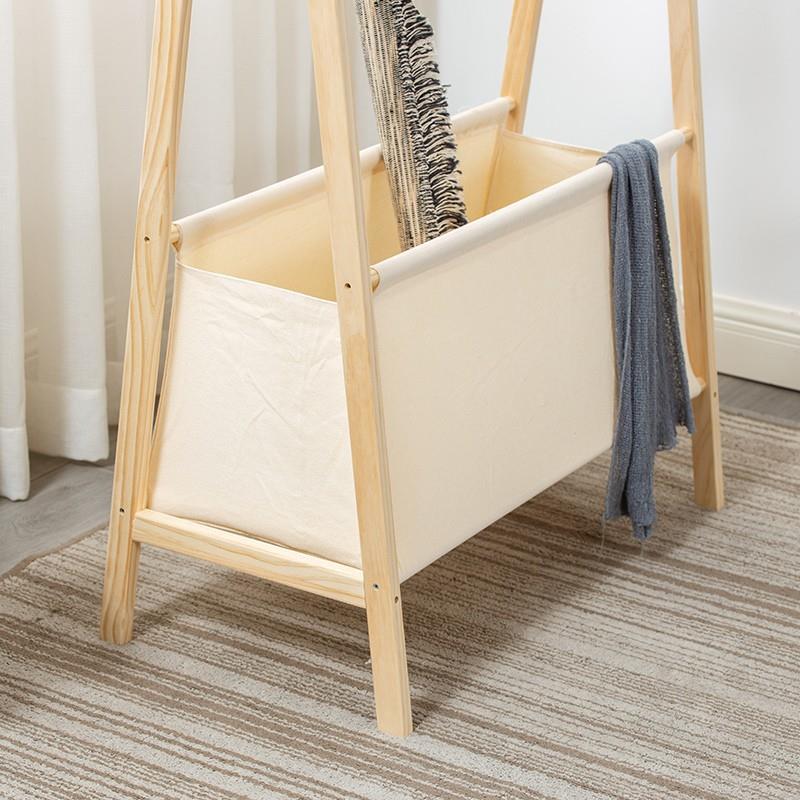 落地衣帽架卧室挂架家用置物架衣实木简易间放非床边挂衣房TLO服