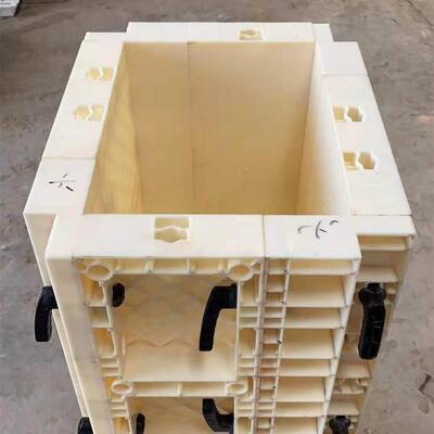 厂家直供方柱模具10*40ZIG塑料建筑塑钢模板地基建筑水泥现浇模0