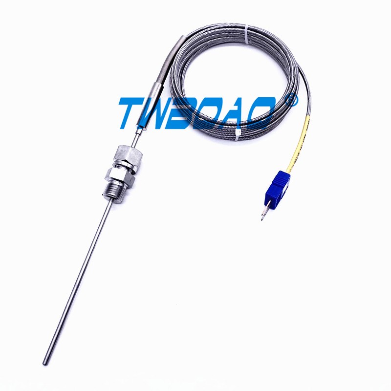 TWBOAO台湾博奥WRCK-191铠装热电偶 T型热电偶插头热电偶感温探头