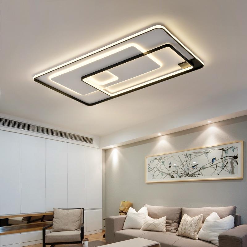 现代简约大气客厅长方吸顶灯卧具组合全屋XL-HY881套餐LED025灯新
