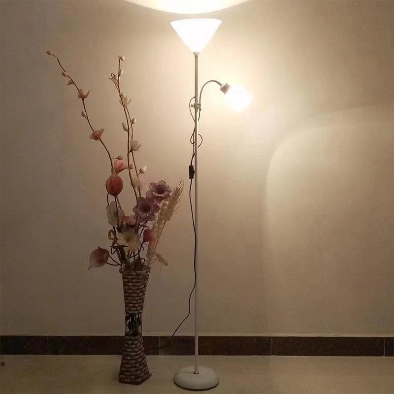 跨境LED护眼落地灯客厅卧室床头立式台灯子母灯北欧创意工作地灯