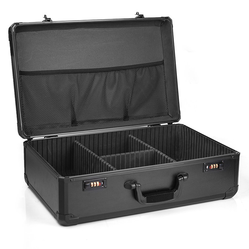 加厚手提密码箱铝合金箱储物箱文件保险箱产品示范样品展示工具箱