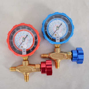 R22R410空调加氟表冷媒表雪种R134加氟高低压力 鸿森空调加液表