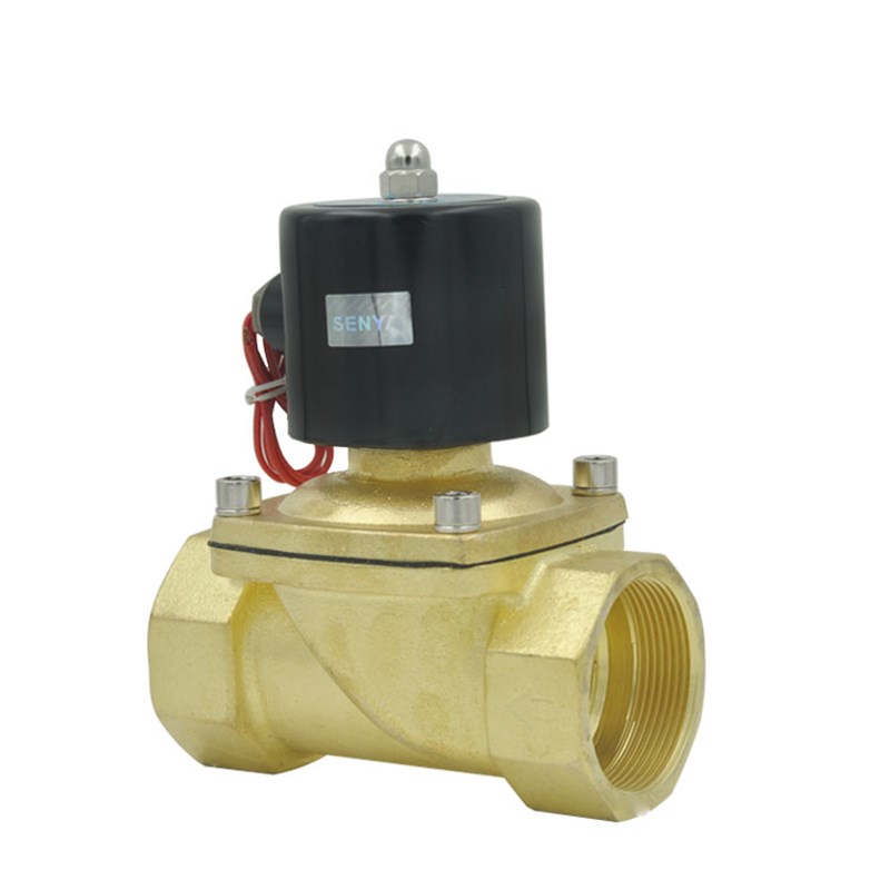 2W500c-50全铜电磁阀DN502寸大口径水阀UW-50气阀 220V 24V 12V