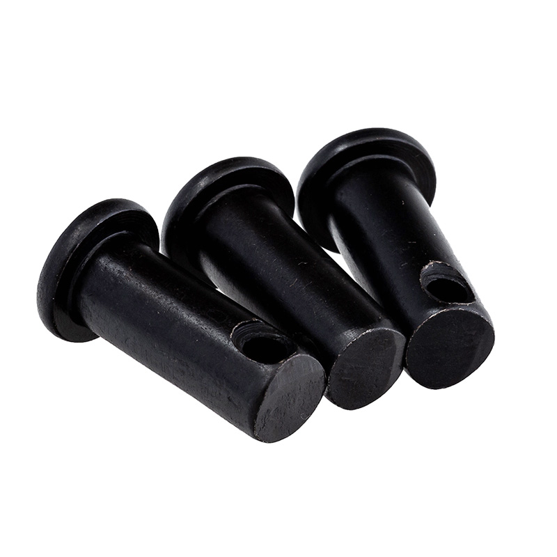 黑销轴GB882-1986平头带孔销定位销圆柱销B型销M4M5M6M8M12M20-50