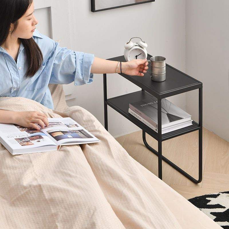 沙发现代侧边移动边几家用客厅铁艺小户型床头小桌子置物架角几