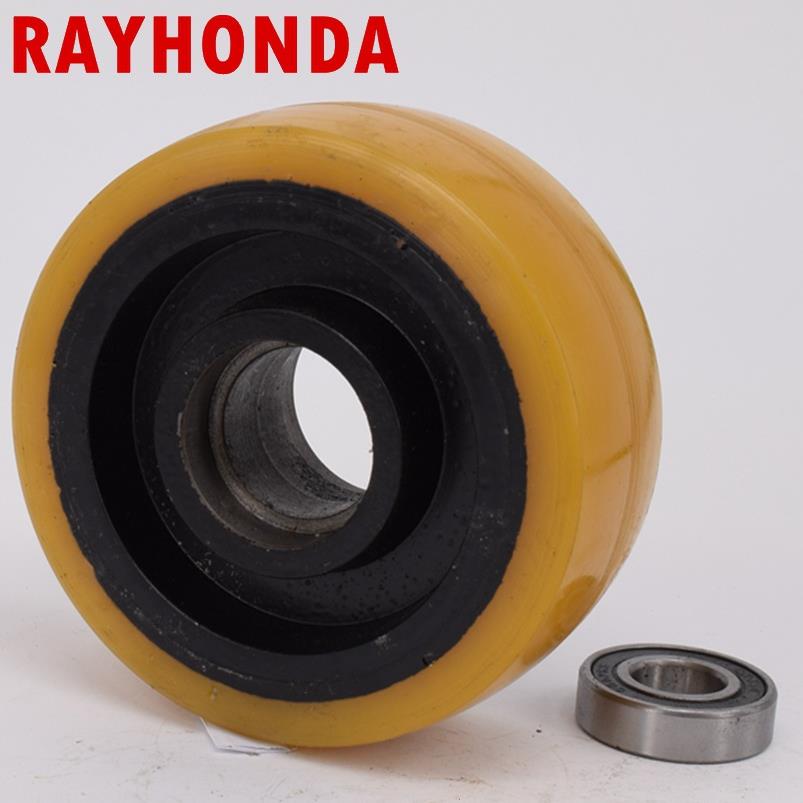 平衡轮辅助轮100*40-32电动叉车轮子永恒力EJE电动托盘车