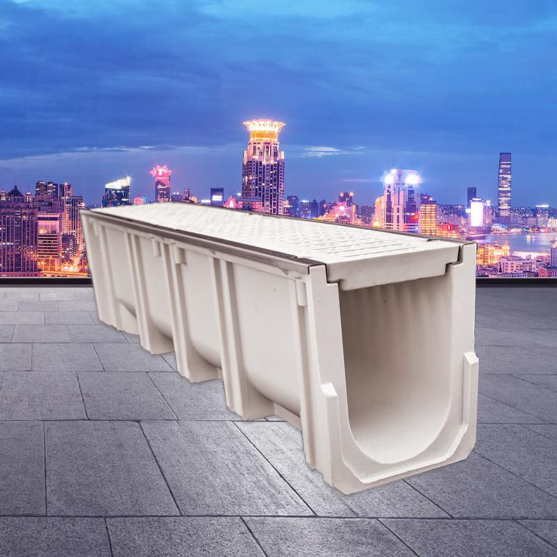 成品线性排水沟小区排水沟盖板学校树脂排水沟线性排水沟