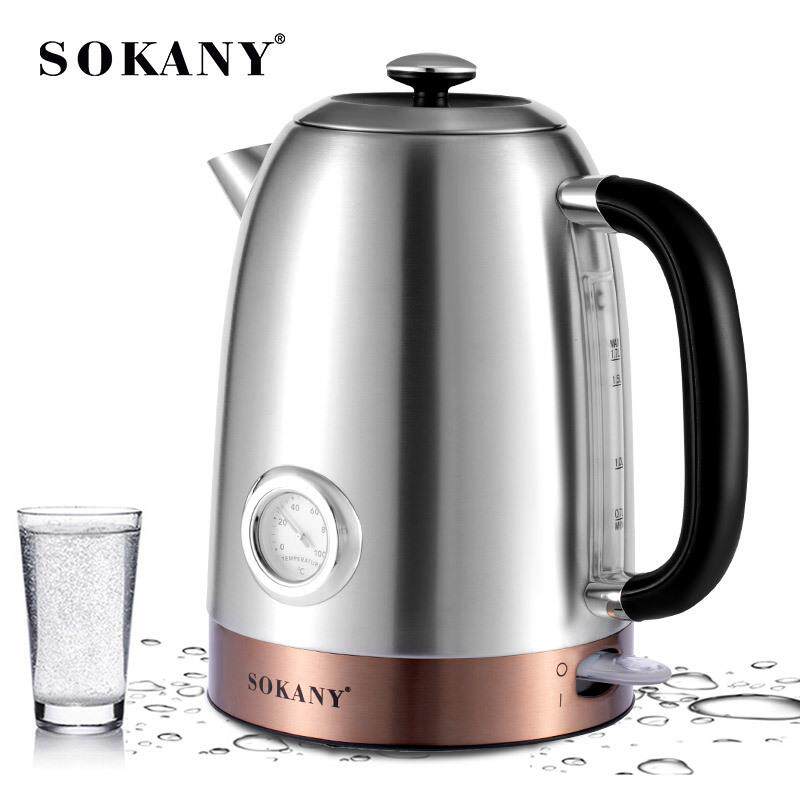 SOKANY1031不锈钢电热水壶家用烧水茶壶泡茶水壶欧规Kettle