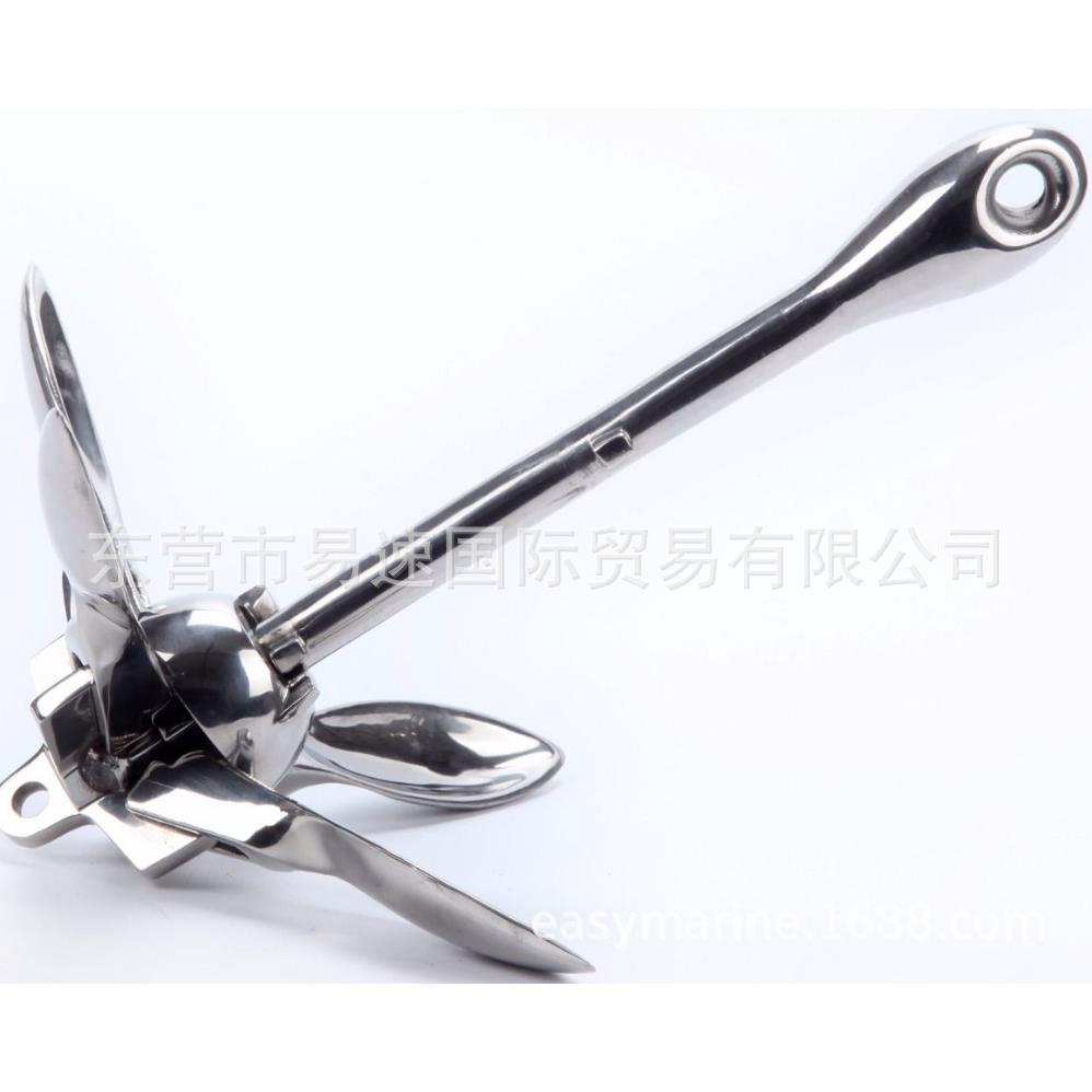 不锈钢折叠锚0.7KG1.5KG316材质伞锚艇配件发货及时