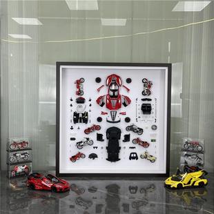 合金汽车模型金属裱画样板房立体工艺画装饰画拆机装裱拆装艺术
