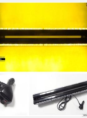 LED吸顶灯汽车爆闪灯12V48W长排频闪灯长杆灯6灯4节双排