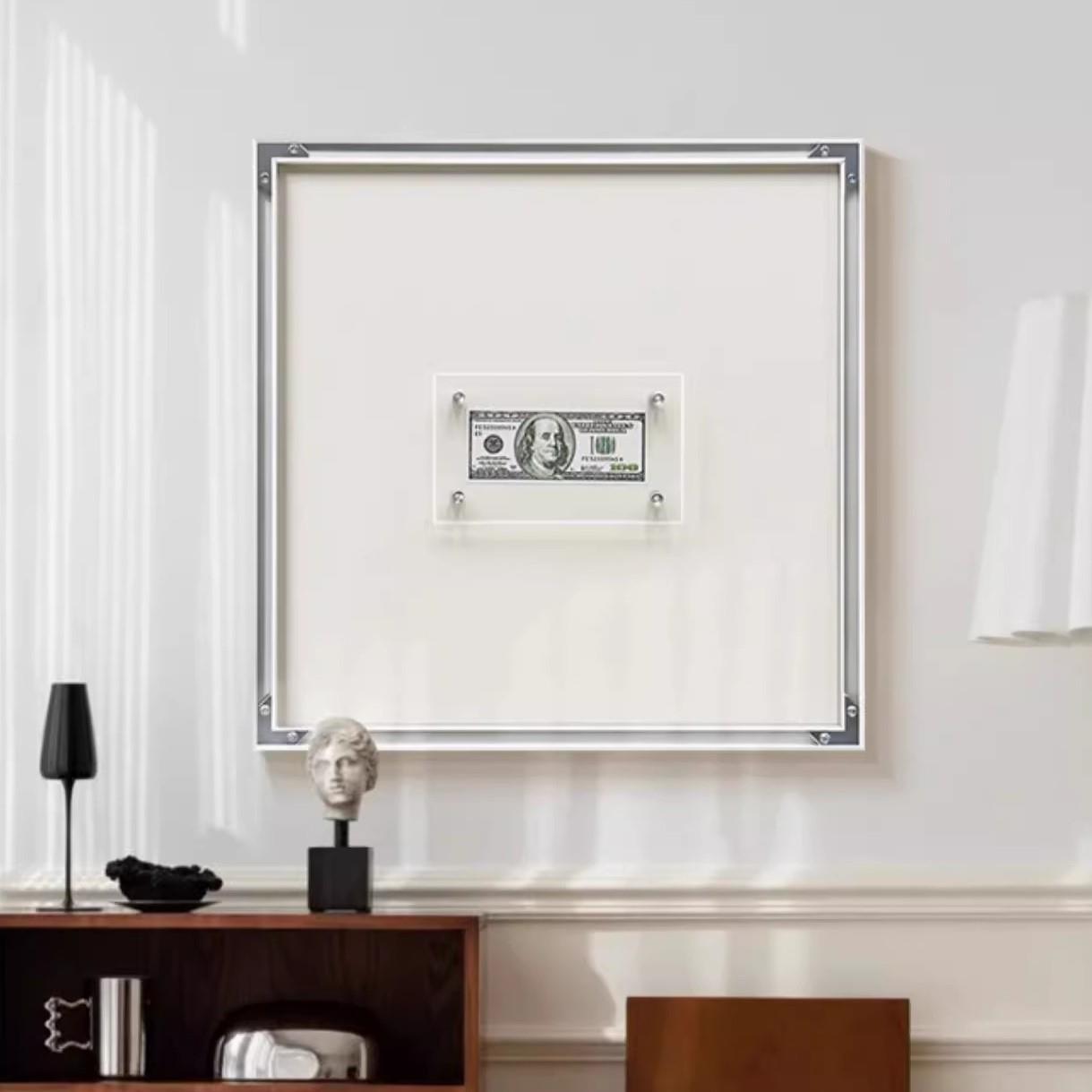 《创意美金》轻法式高级感小众艺术客厅装饰画现代简约餐厅挂画