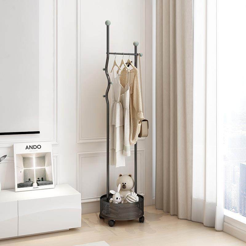 衣架落地卧室挂衣架家用可移动创意铁艺衣帽架室内简易小型晾新品