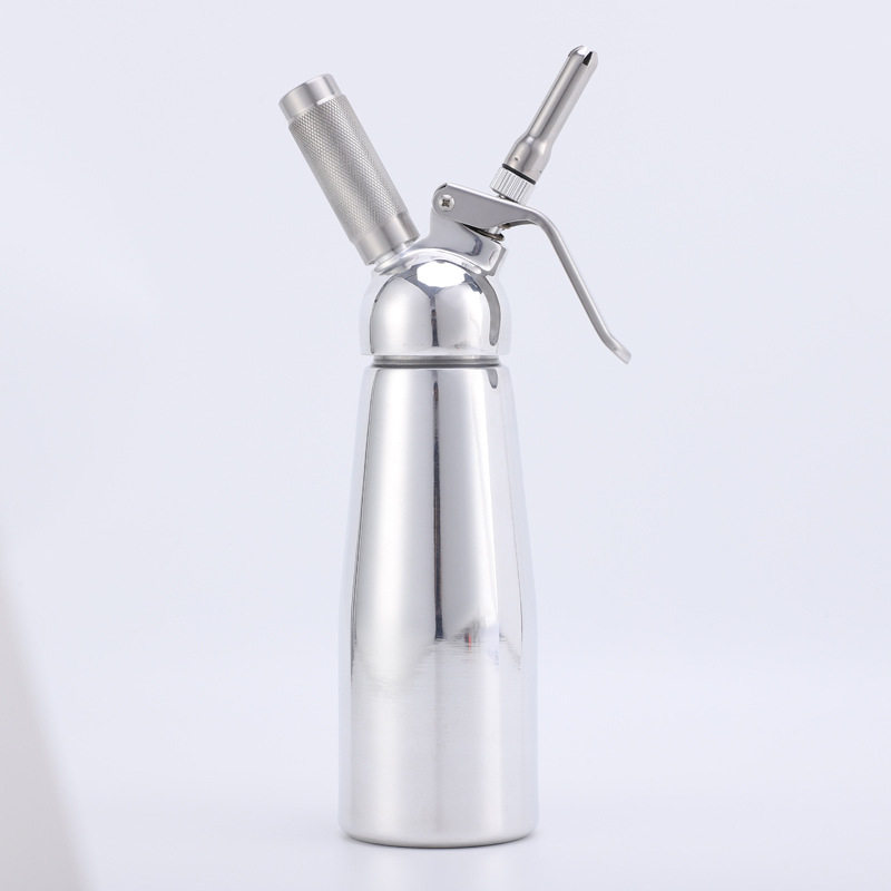 厂家直供LOGO500ML铝制奶油枪 奶油发泡器 虹吸气瓶