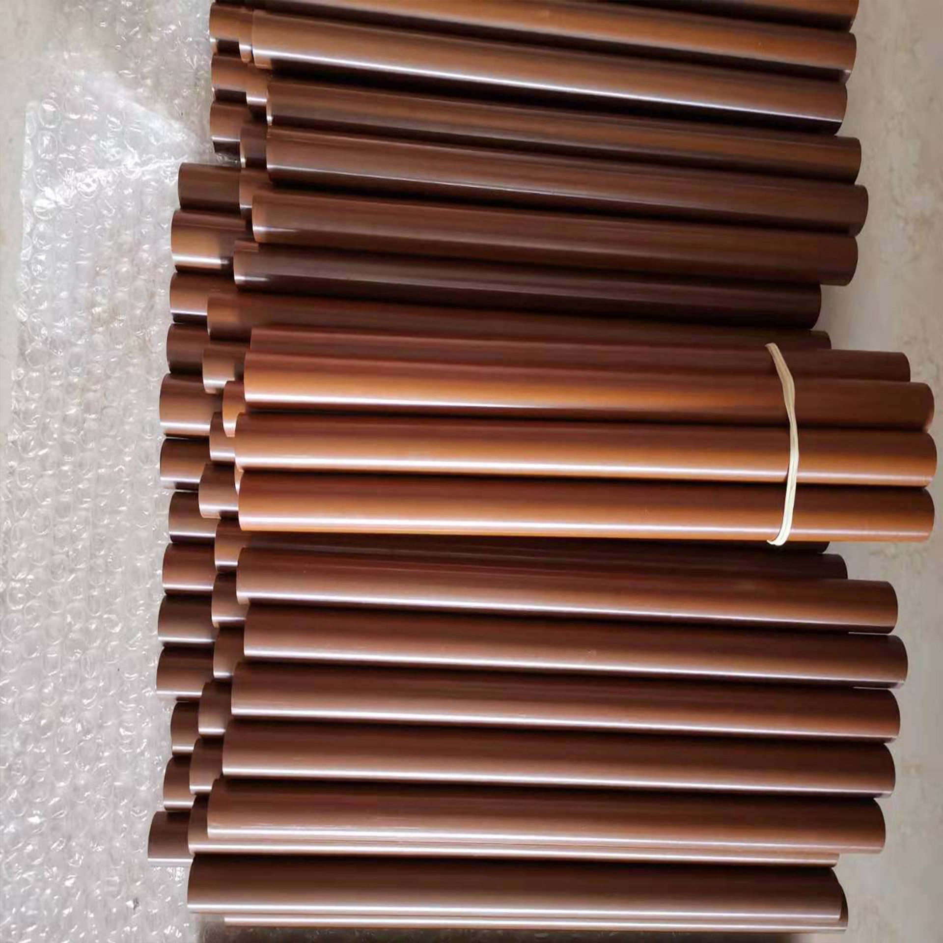 供应热固性NW-1棕色聚酰亚胺PI板/棒加石墨PI棒隔热帽垫片材料
