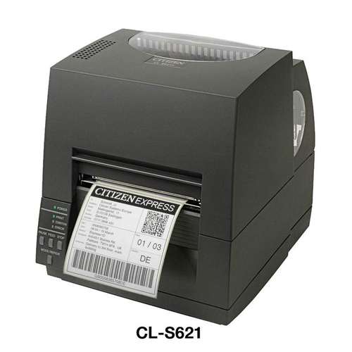 西铁城CL-S631II/S621II条码打贴纸打印机不干胶碳带标签高速打印