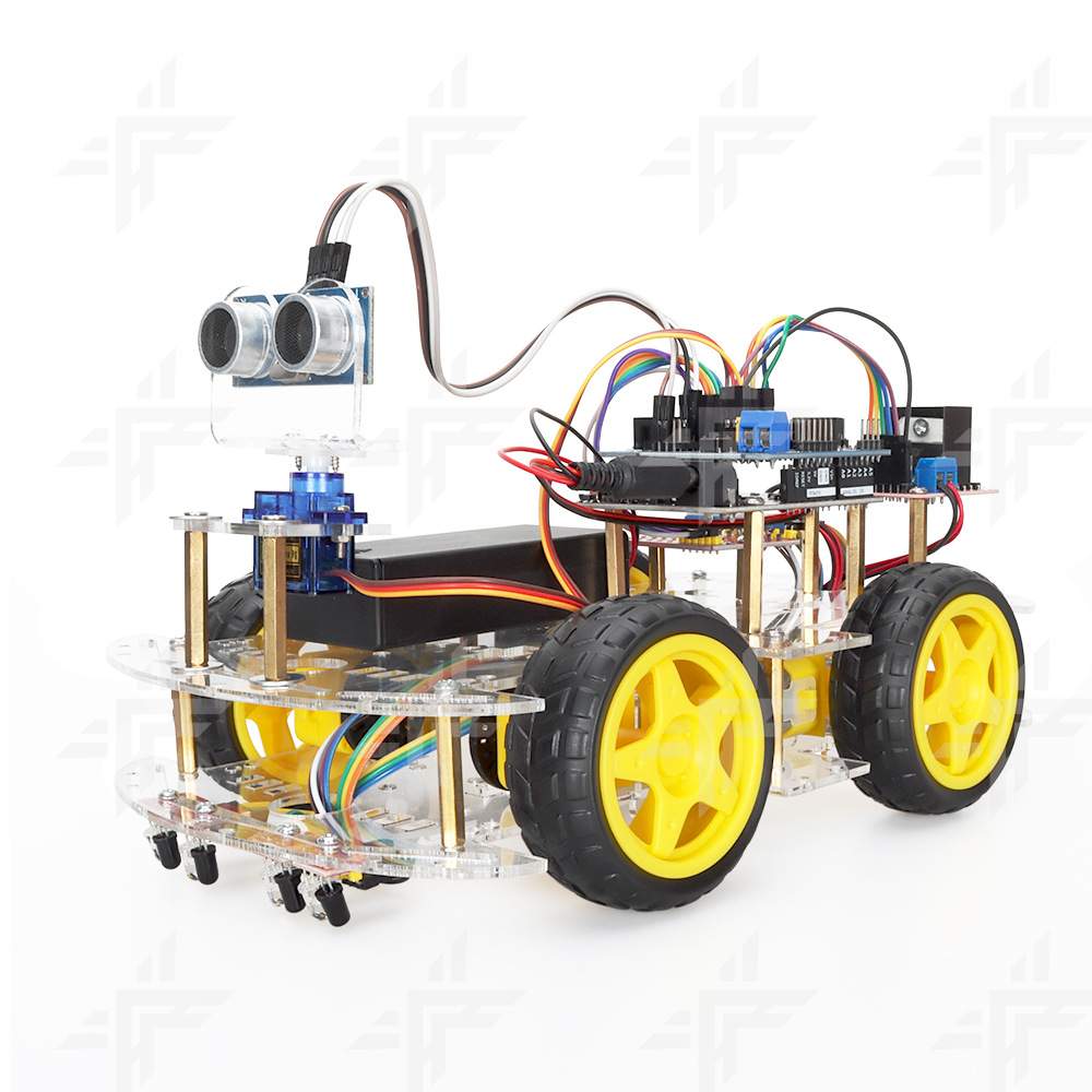 兼容arduino智能小车套件低门槛DIY可编程智能小车机器人学习套件