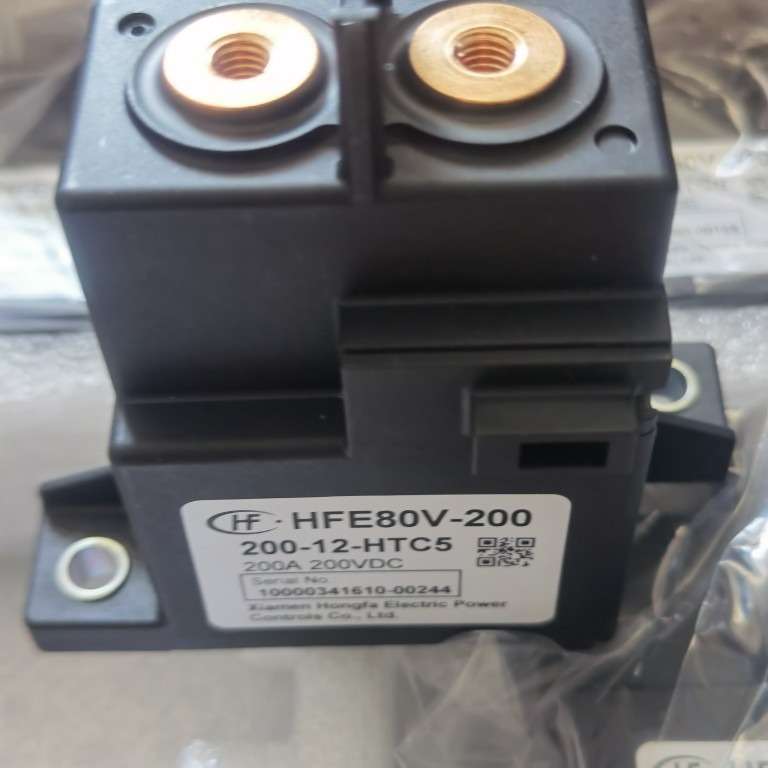 宏发直流接触器HFE80V-200 200/150-12-HTC继电器200A150V200V