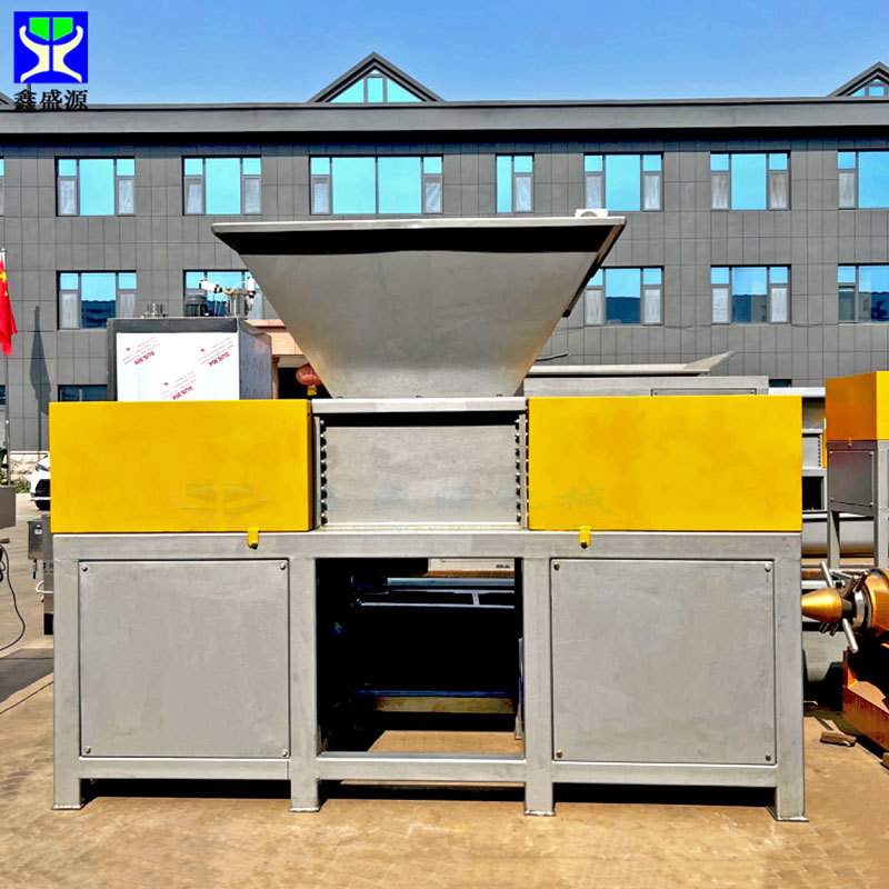 800型牛羊干皮破碎机高速塑料瓶破碎机大型双轴玩具撕碎机