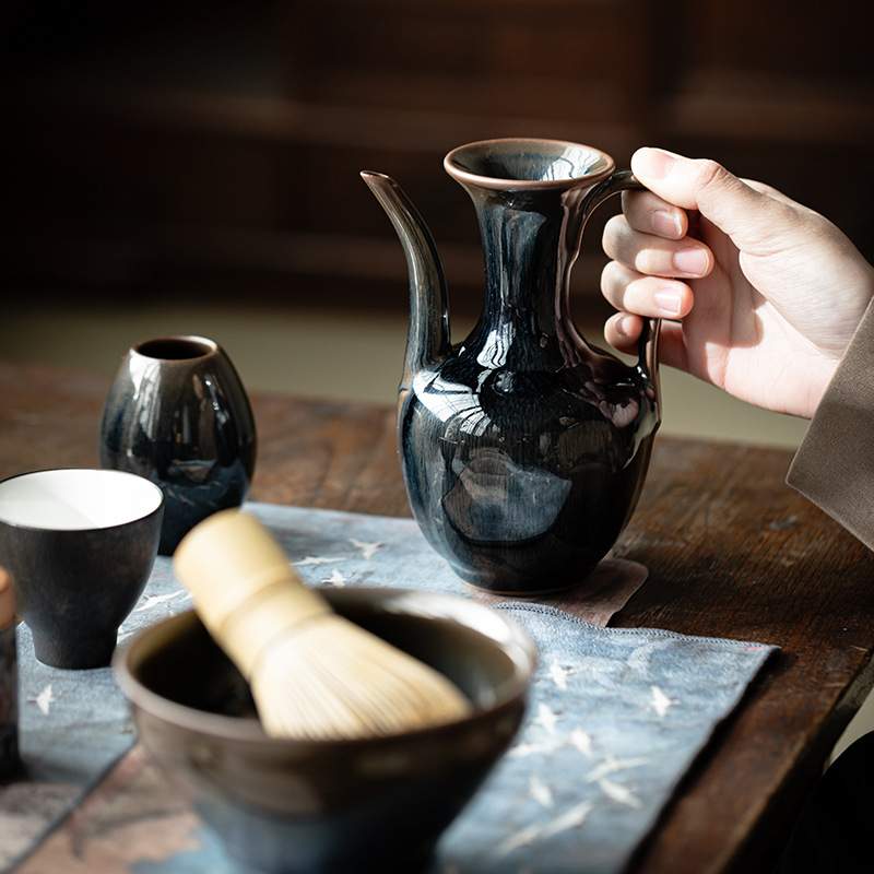 建盏宋代点茶器具套装茶筅全套执壶茶百戏工具百本立抹茶茶具茶道