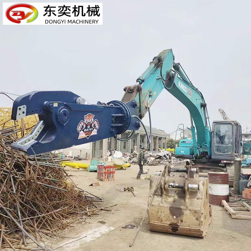 挖机的液压剪子 报废汽车拆解废钢筋剪 旋转的液压鹰嘴剪