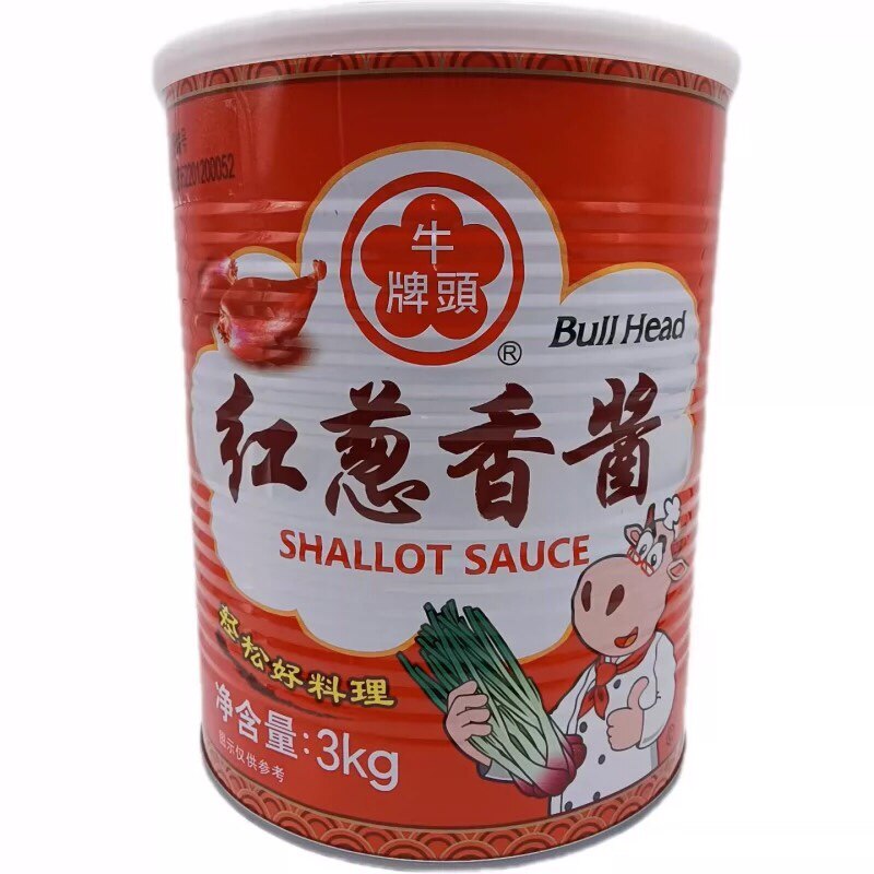 台湾牛头牌红葱香酱3kg 香葱酱 葱油 拌面拌饭 红葱肉燥饭调料酱